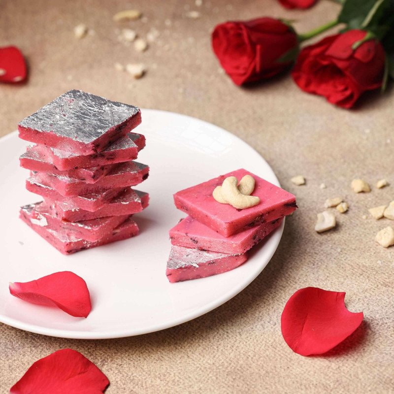 Kaju Rose Katli