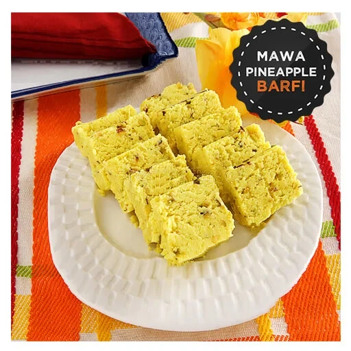 Mawa Pineapple Barfi